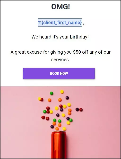 Personnalisez votre campagne e-mail