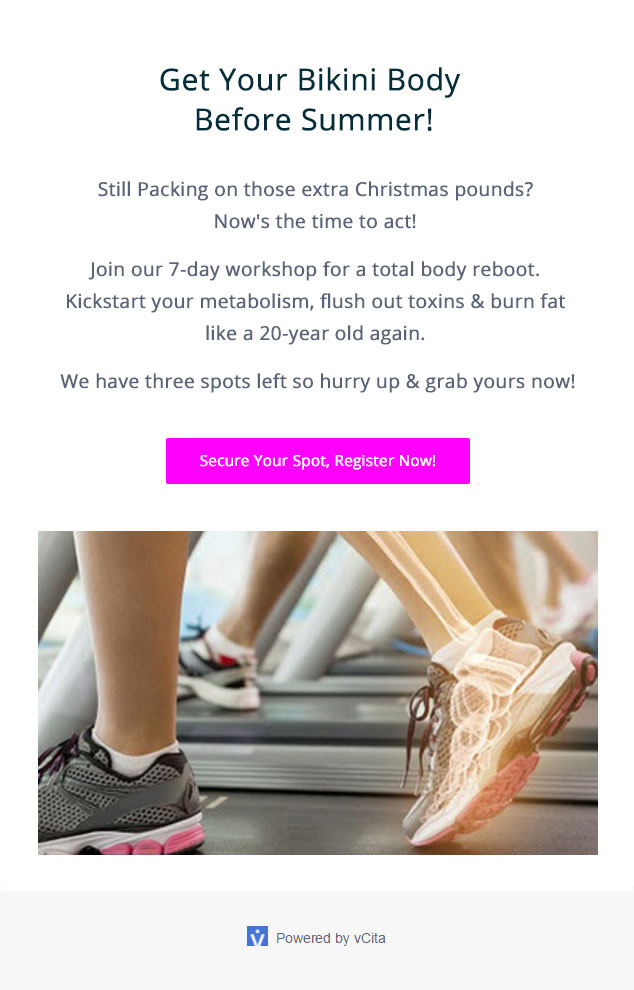 vCita email campaign