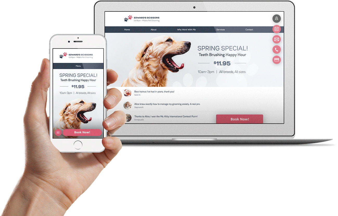 Contact us widget by vCita