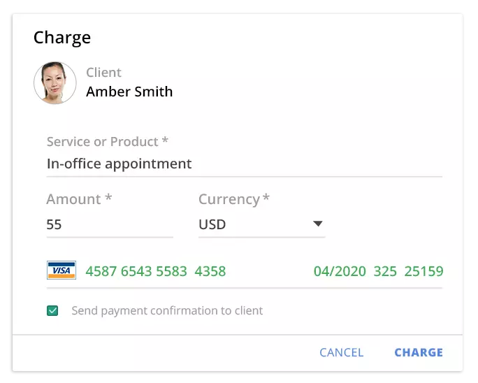 Virtual payments terminal by vCita - Accept payment anywhere