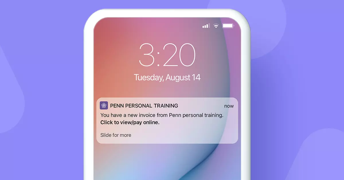 Invoice SMS notification