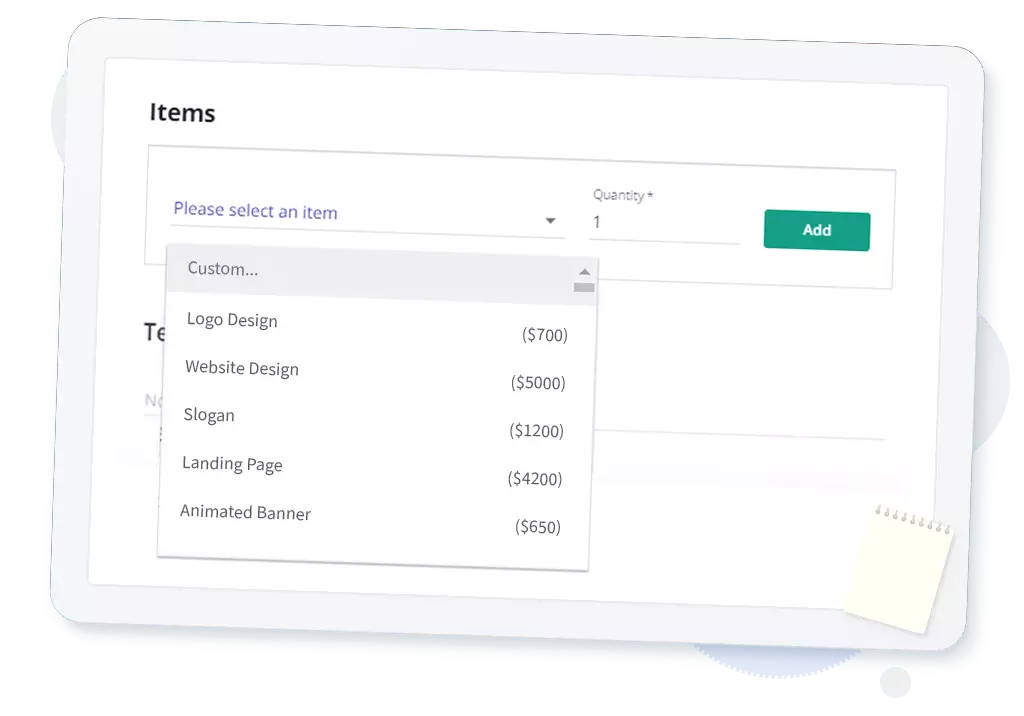 Save Time with Line Items for Future Use