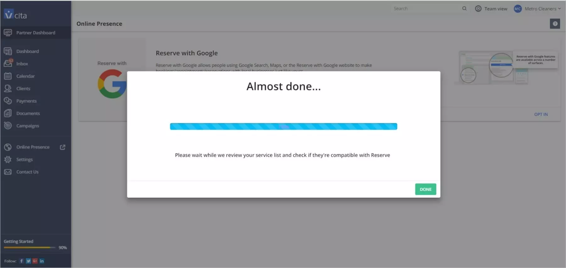 How to join Reserve with Google