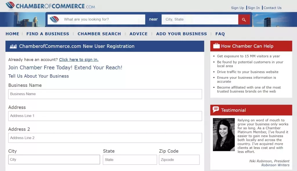 ChamberofCommerce.com business listing