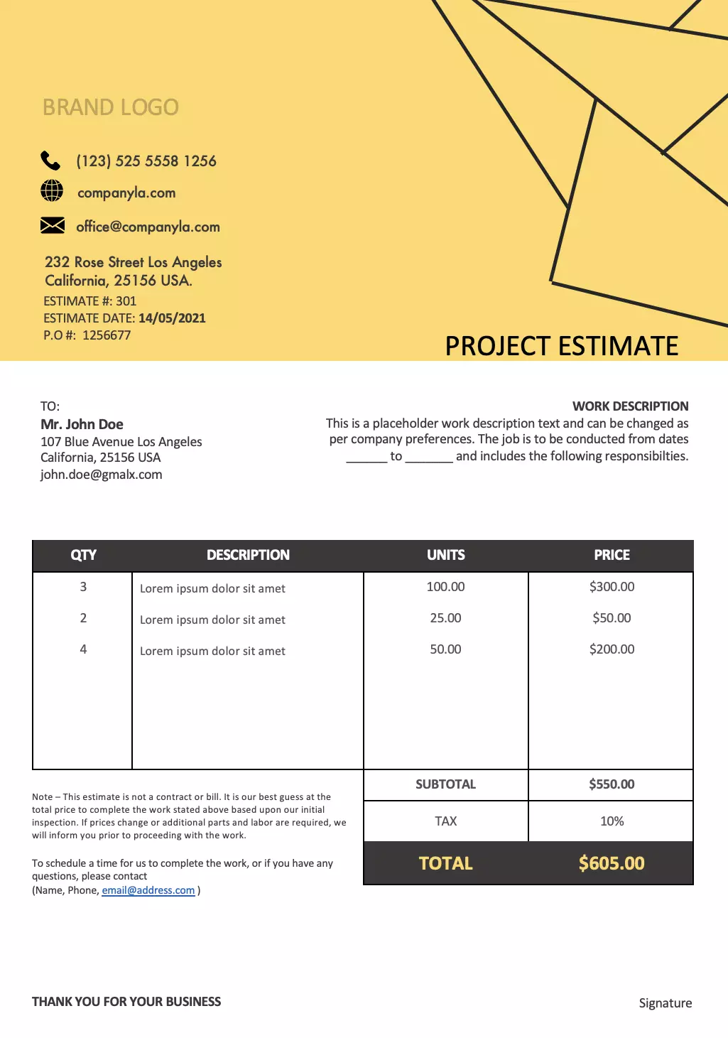 Pro forma invoice templates 2024 | Free download, image size:1025x1461