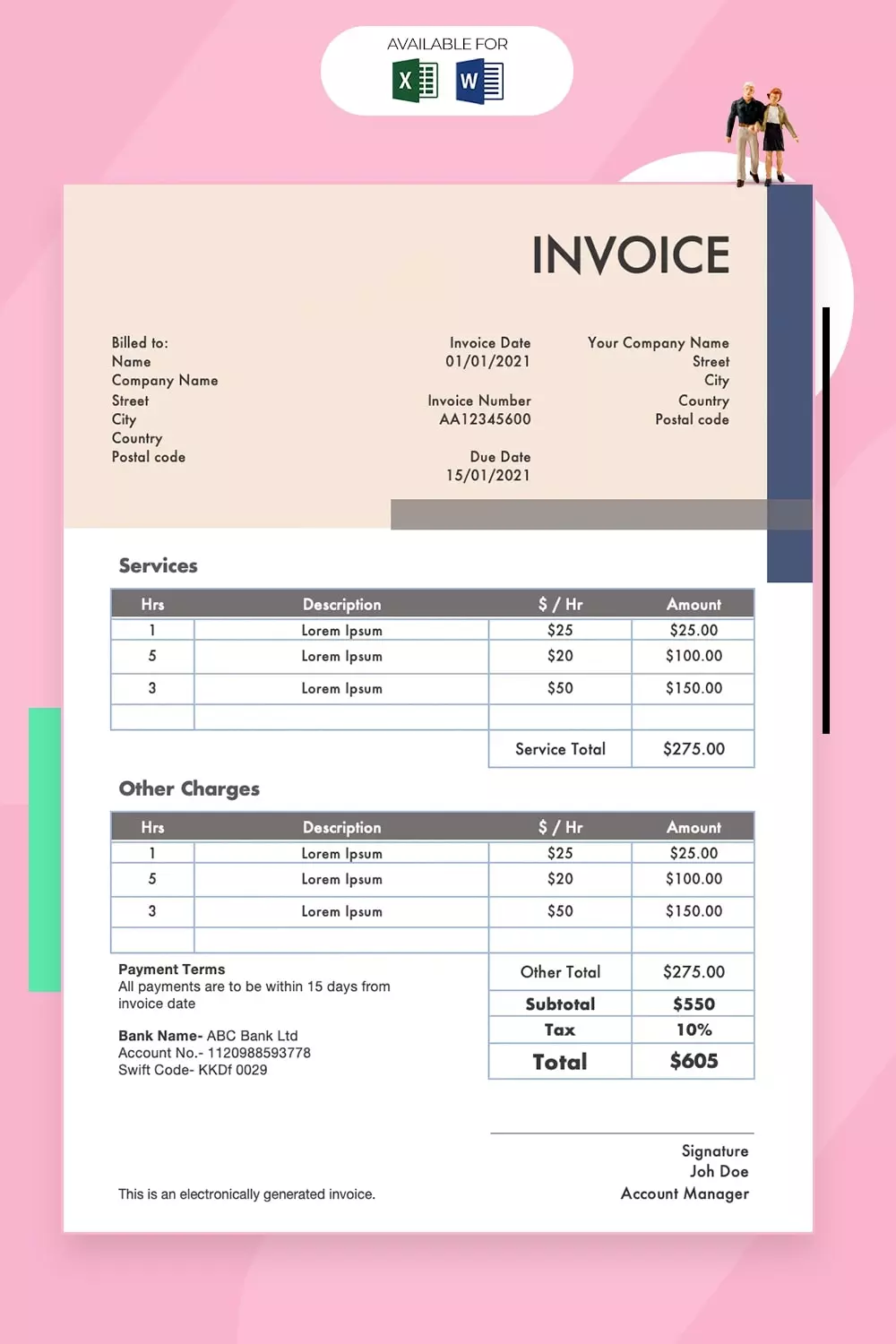 Elecronic invoice