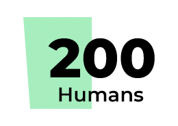 200 humans
