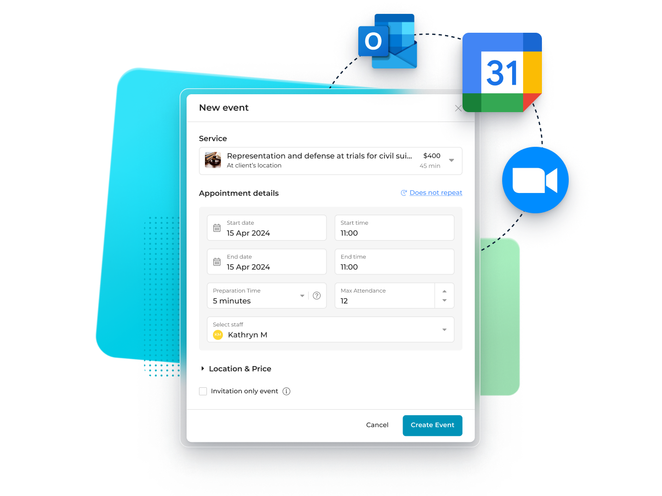 online scheduling with calendar sync
