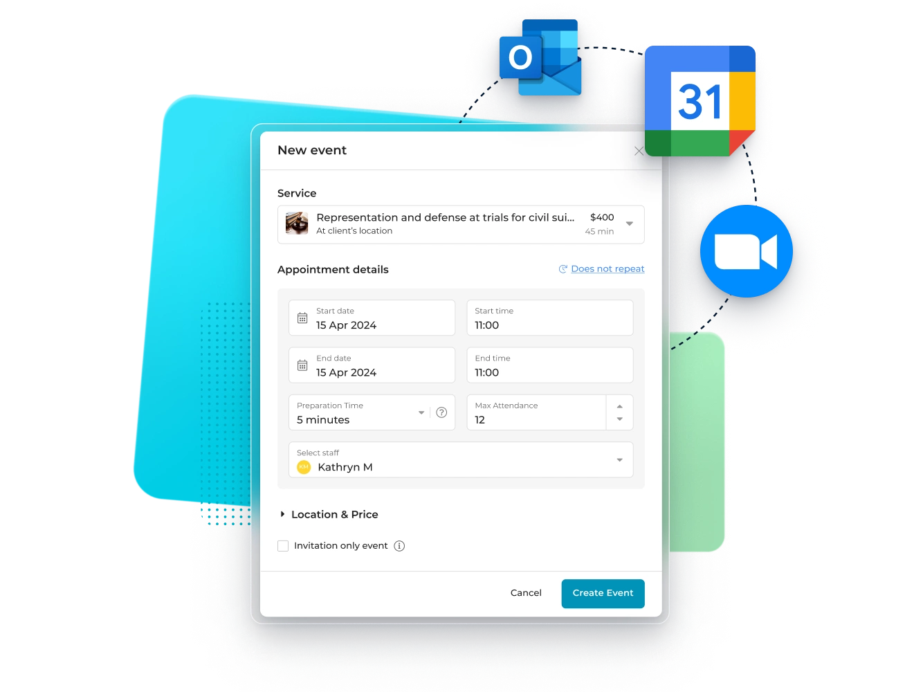 online scheduling with calendar sync