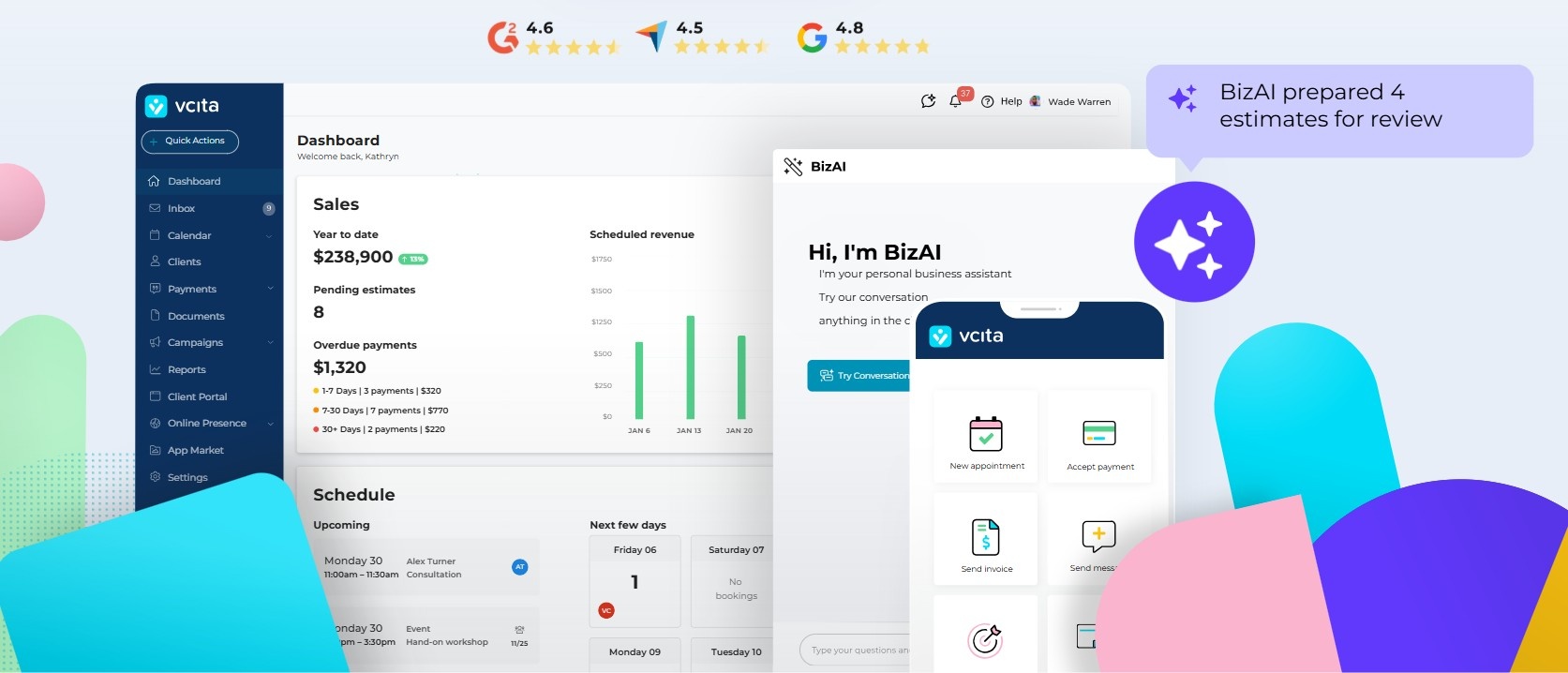 Small business management software by vcita