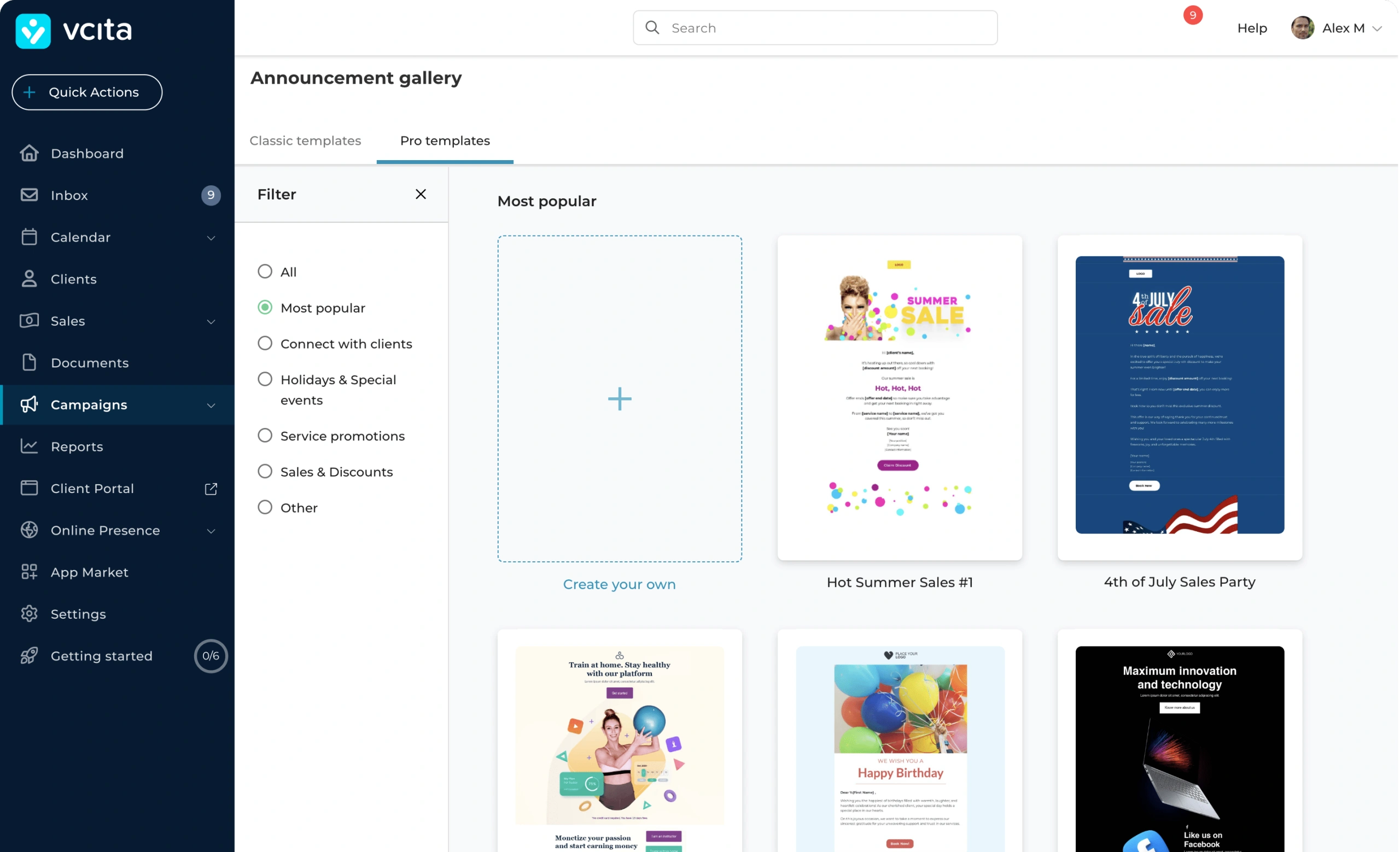 email marwketing vcita