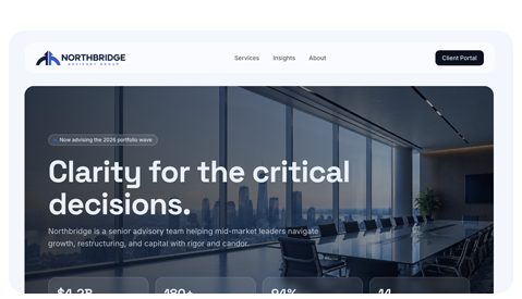 Consultant website