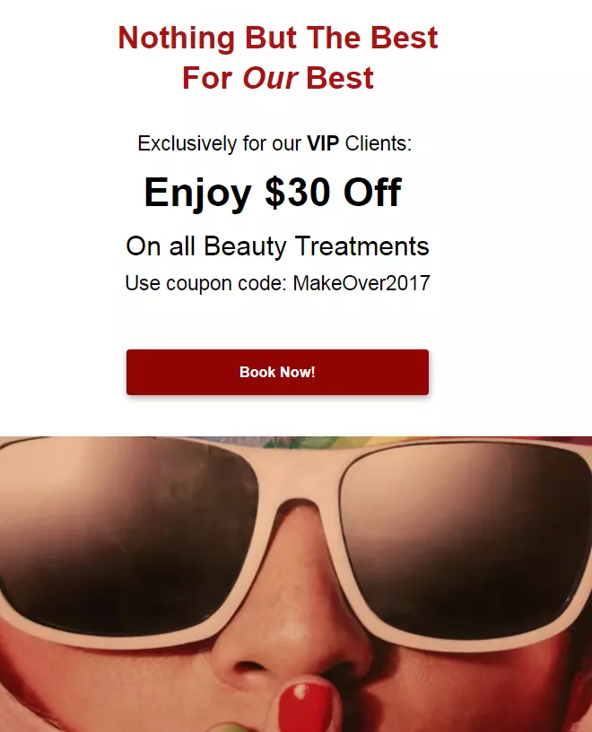Use coupons to reward loyal clients