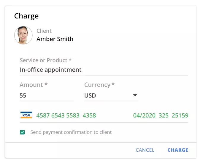 Charge clients' credit cards from your smartphone