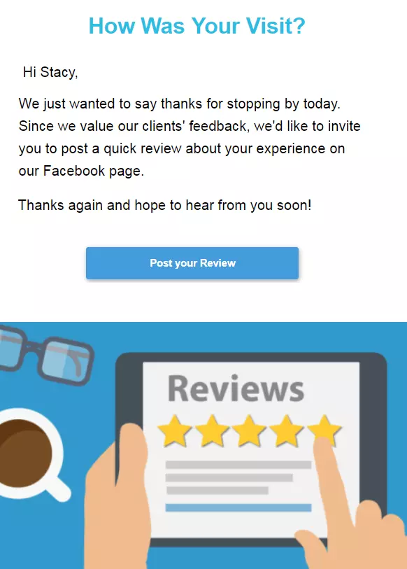 How to request reviews from clients