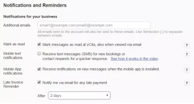 Invoicing reminders