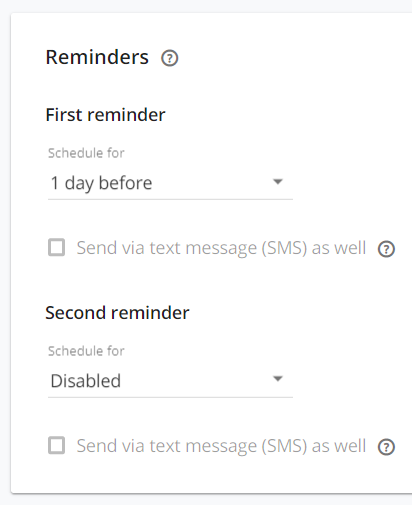 Appointment reminders keep your clients' engagements fresh in their mins