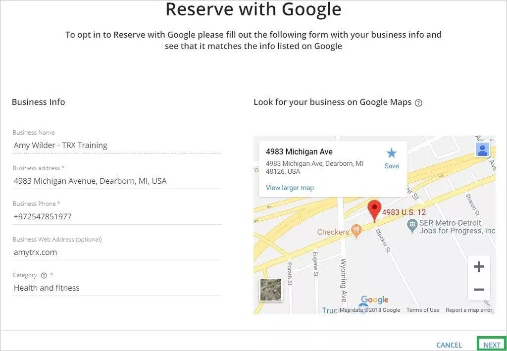 How to join Reserve with Google