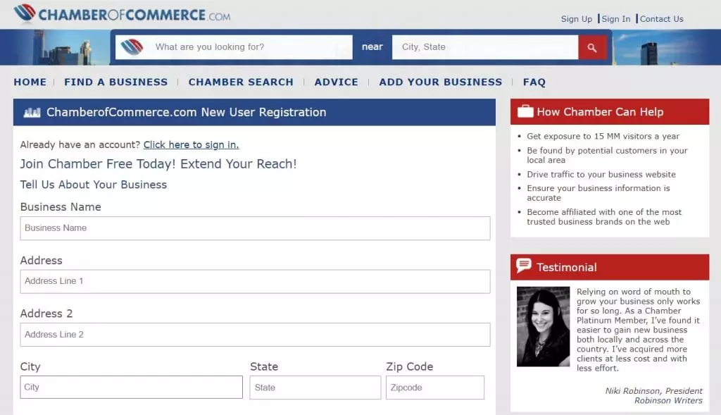 ChamberofCommerce.com business listing