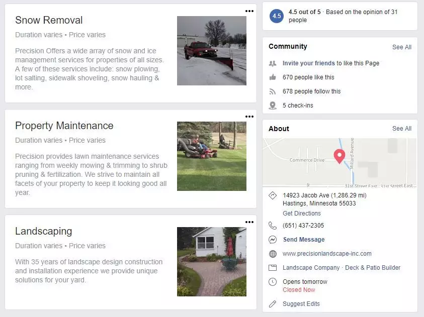 Facebook services