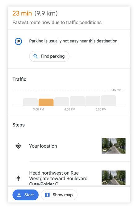 Google Maps tips -Figure out the parking situation