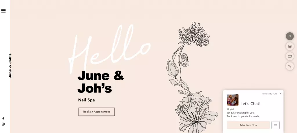 salon booking June and Joh