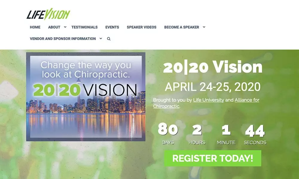 landing page lifevision