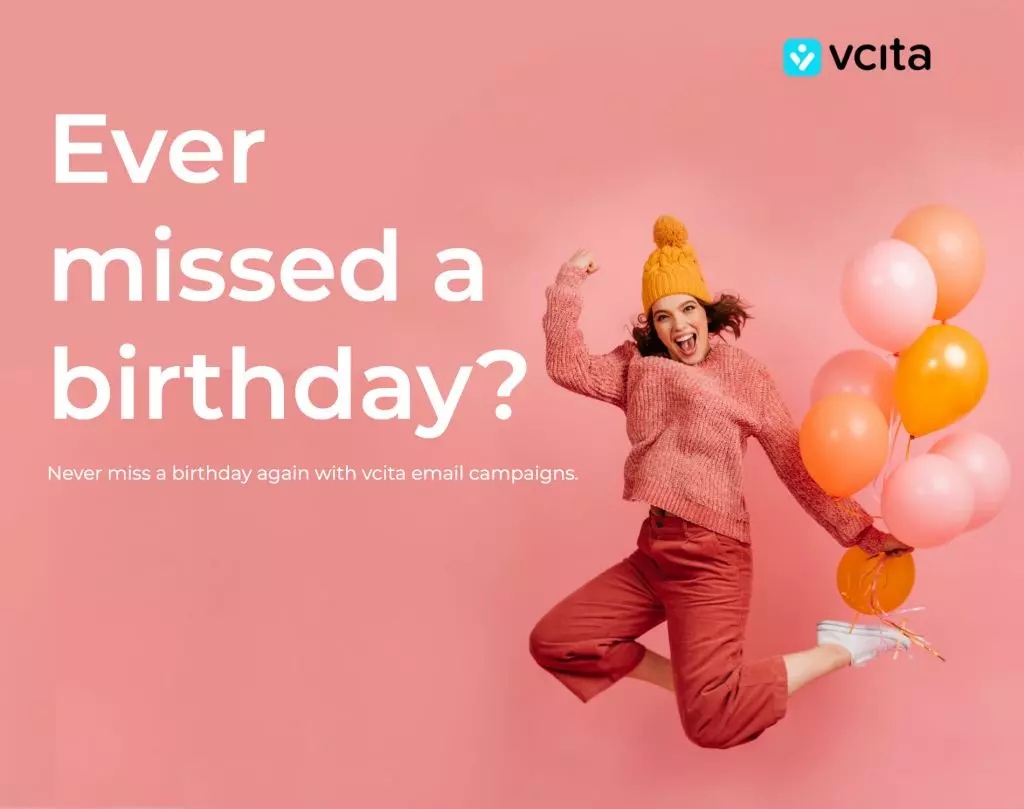 email campaign birthday hvid tekst