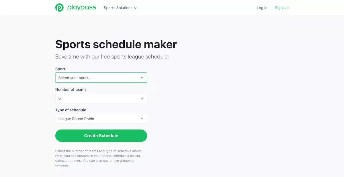 playpass schedule maker