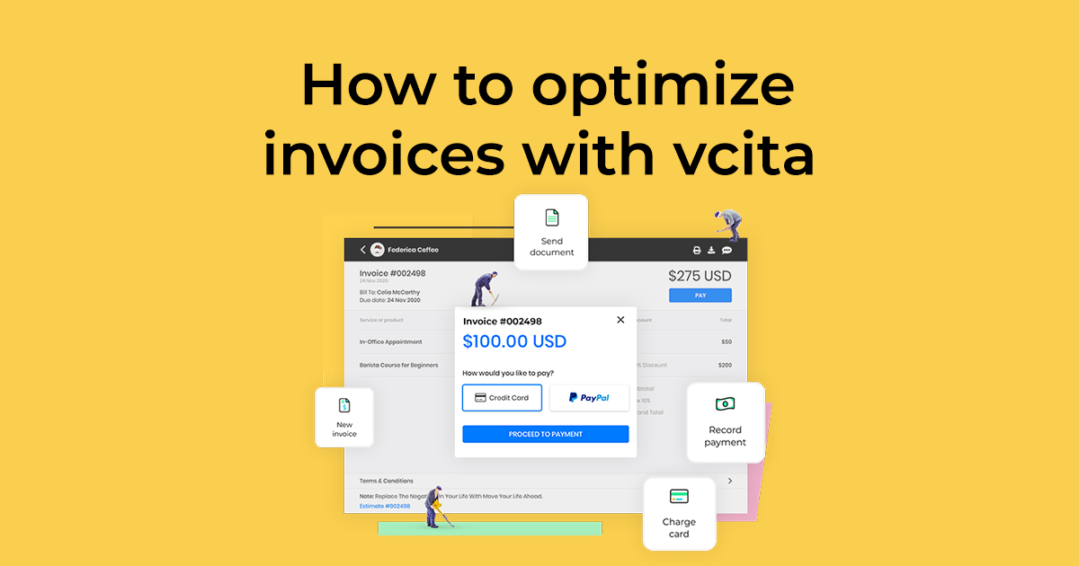 How different businesses use vcita invoices