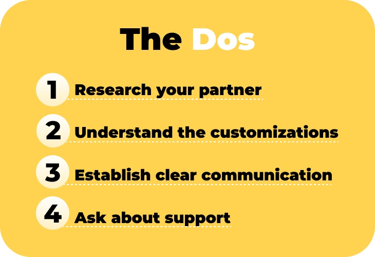 The dos of a white label partnership