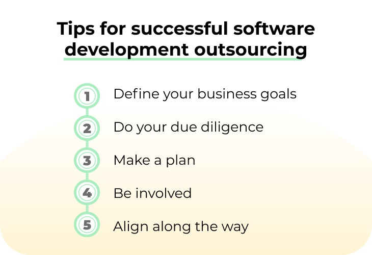 Tips for successful outsourcing software development