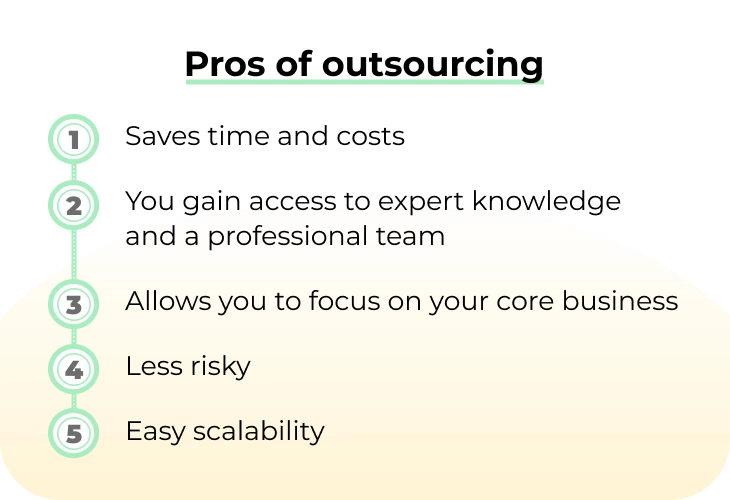 Pros of outsourcing software development