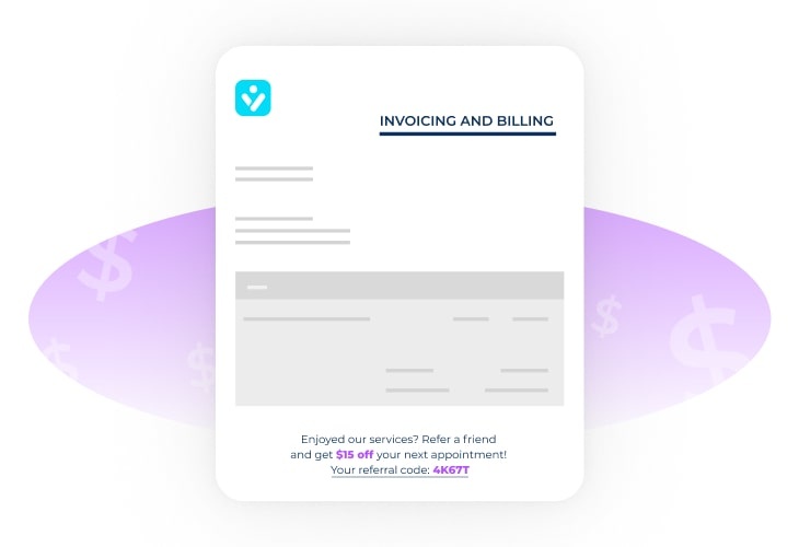 Refer a friend in your invoice - invoice marketing