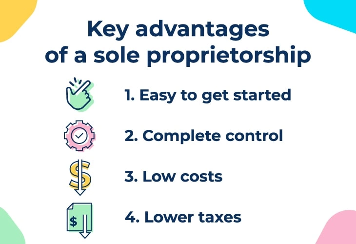 advantages of sole proprietorship