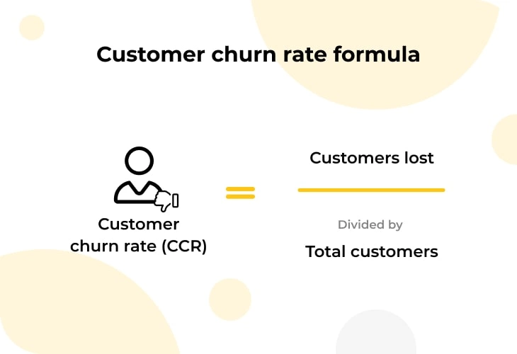 Customer churn rate formula