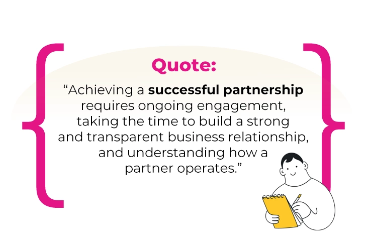 How to achieve a successful partnership quote