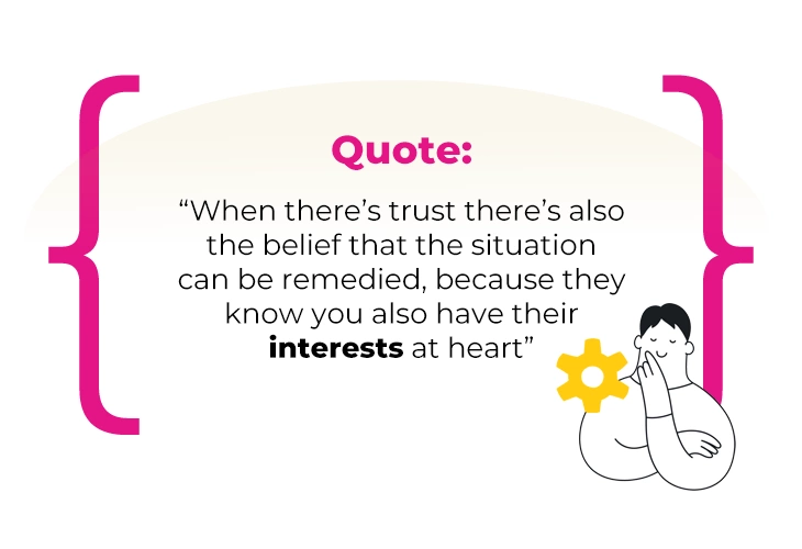 The importance of trust in partnerships quote