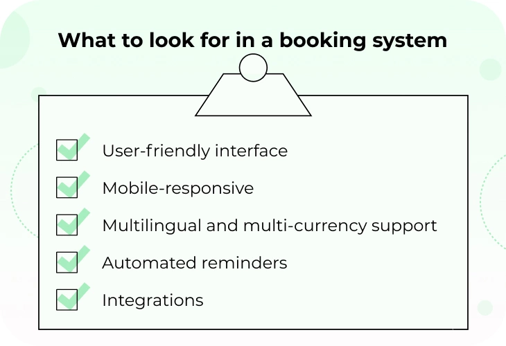 What to look for in an online booking system