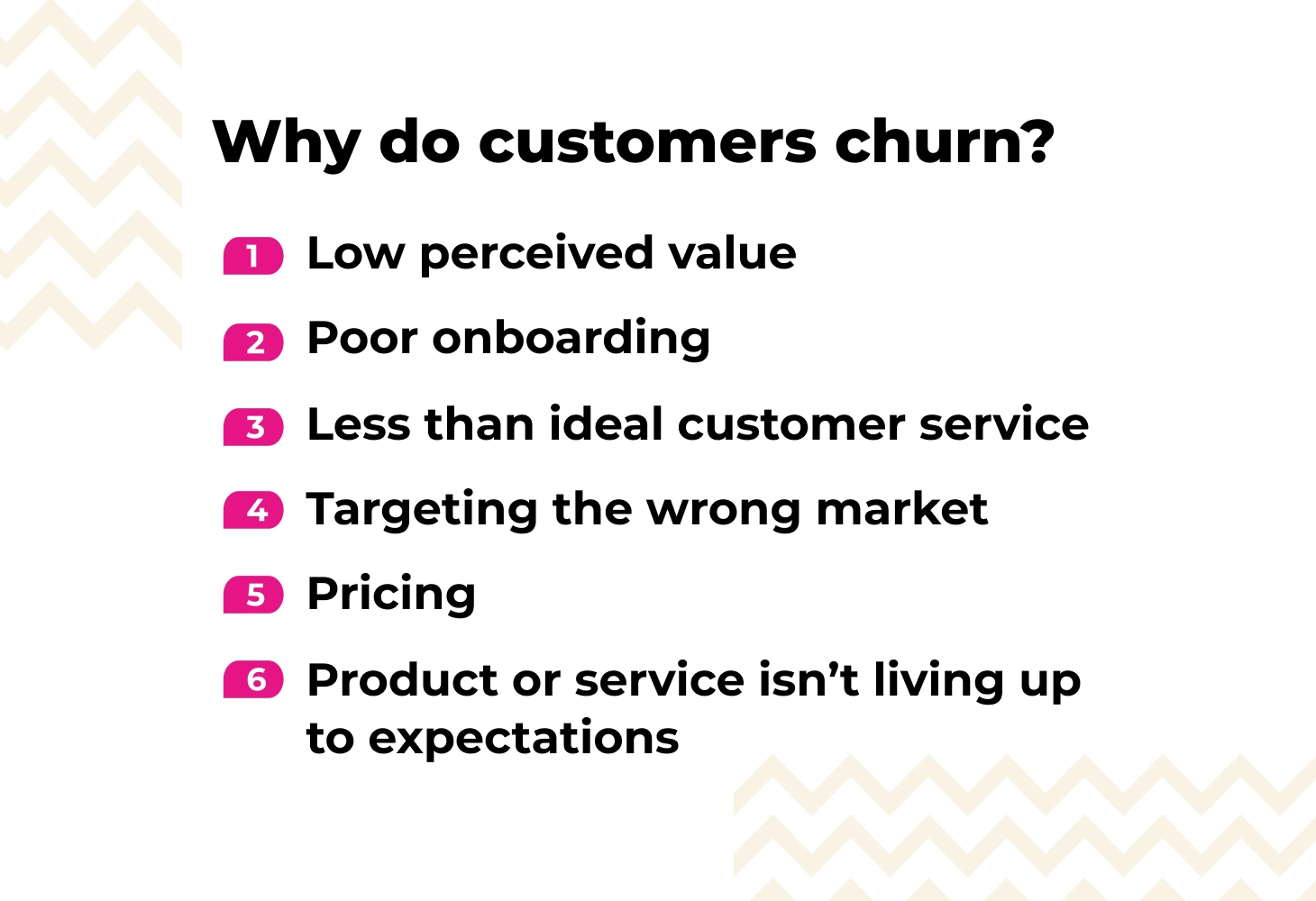 Why do customers churn