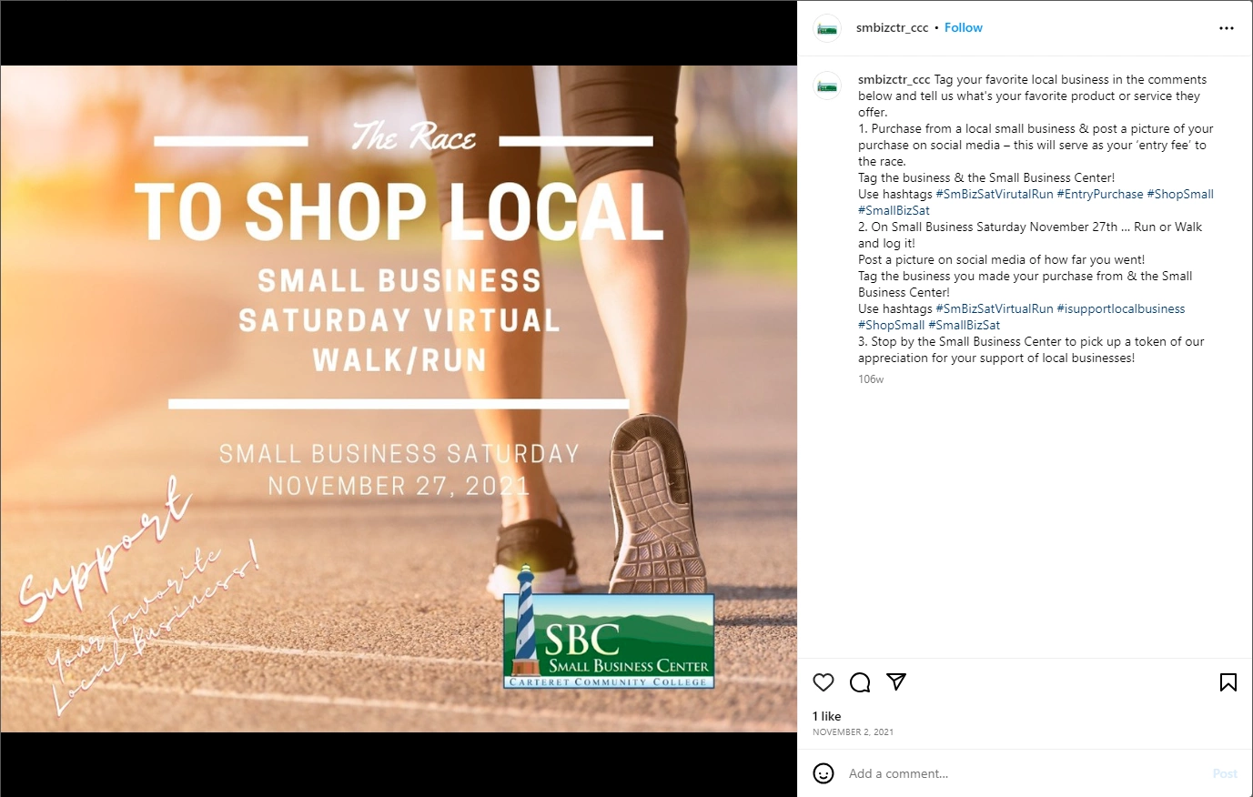 Virtual small business Saturday event - Small Business Center
