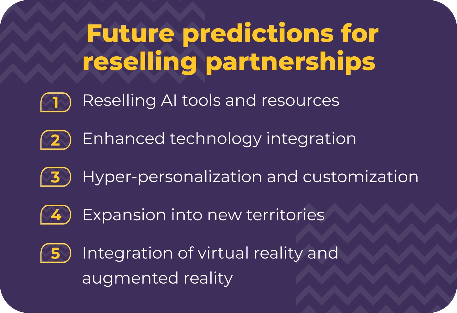 Future predictions for reselling partnerships