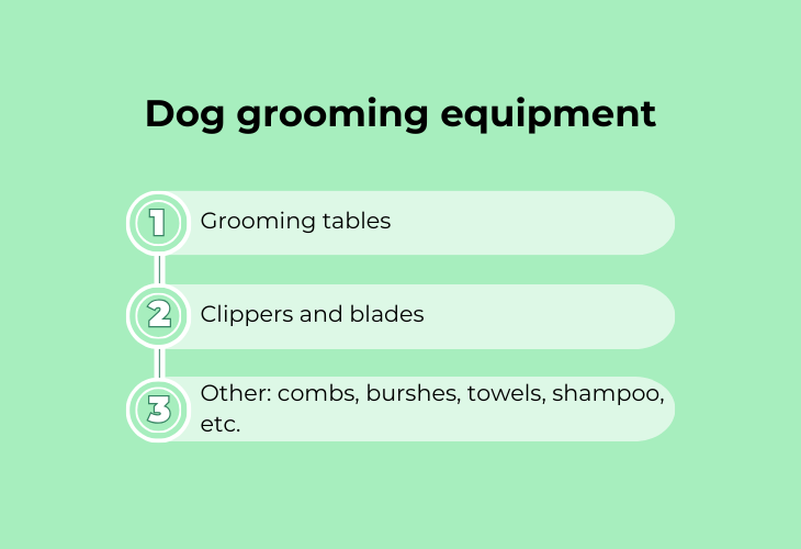 Dog grooming equipment