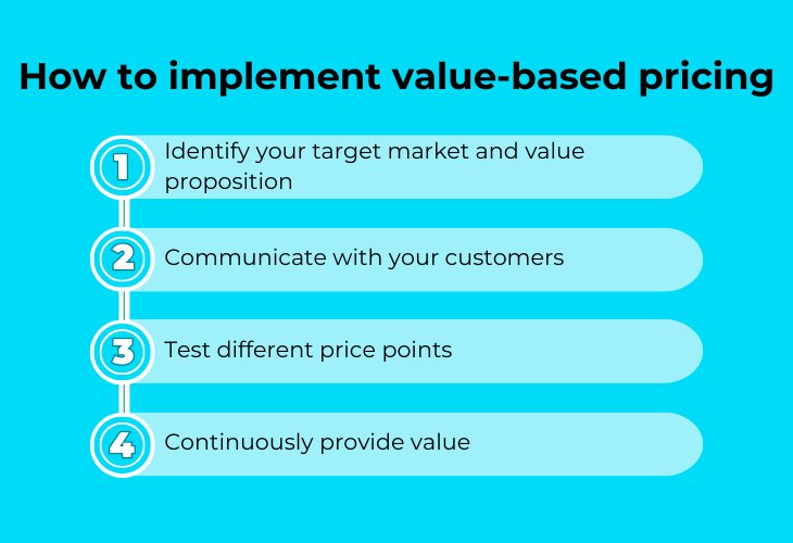 How to implement value-based pricing in your business