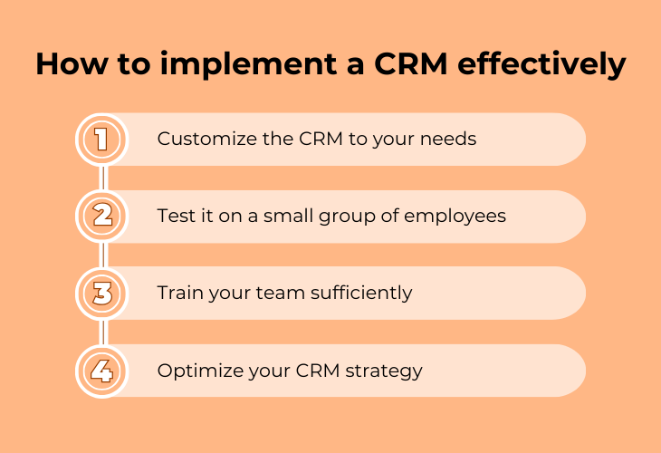 How to implement a CRM effecitvely
