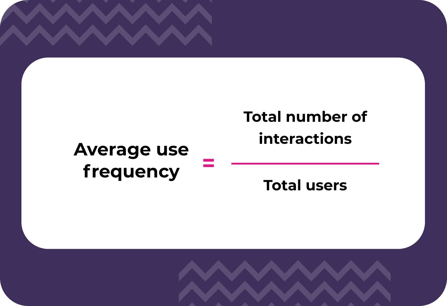 Average use frequency formula