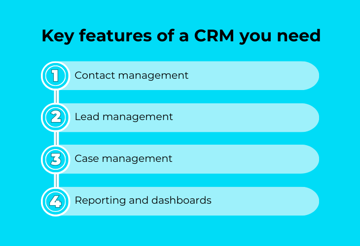 Key features of a CRM you need