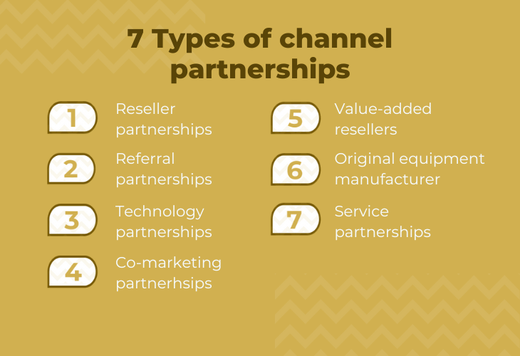 7 Types of channel partnerships