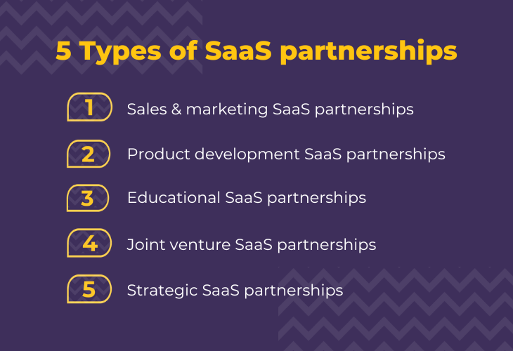 5 types of SaaS partnerships