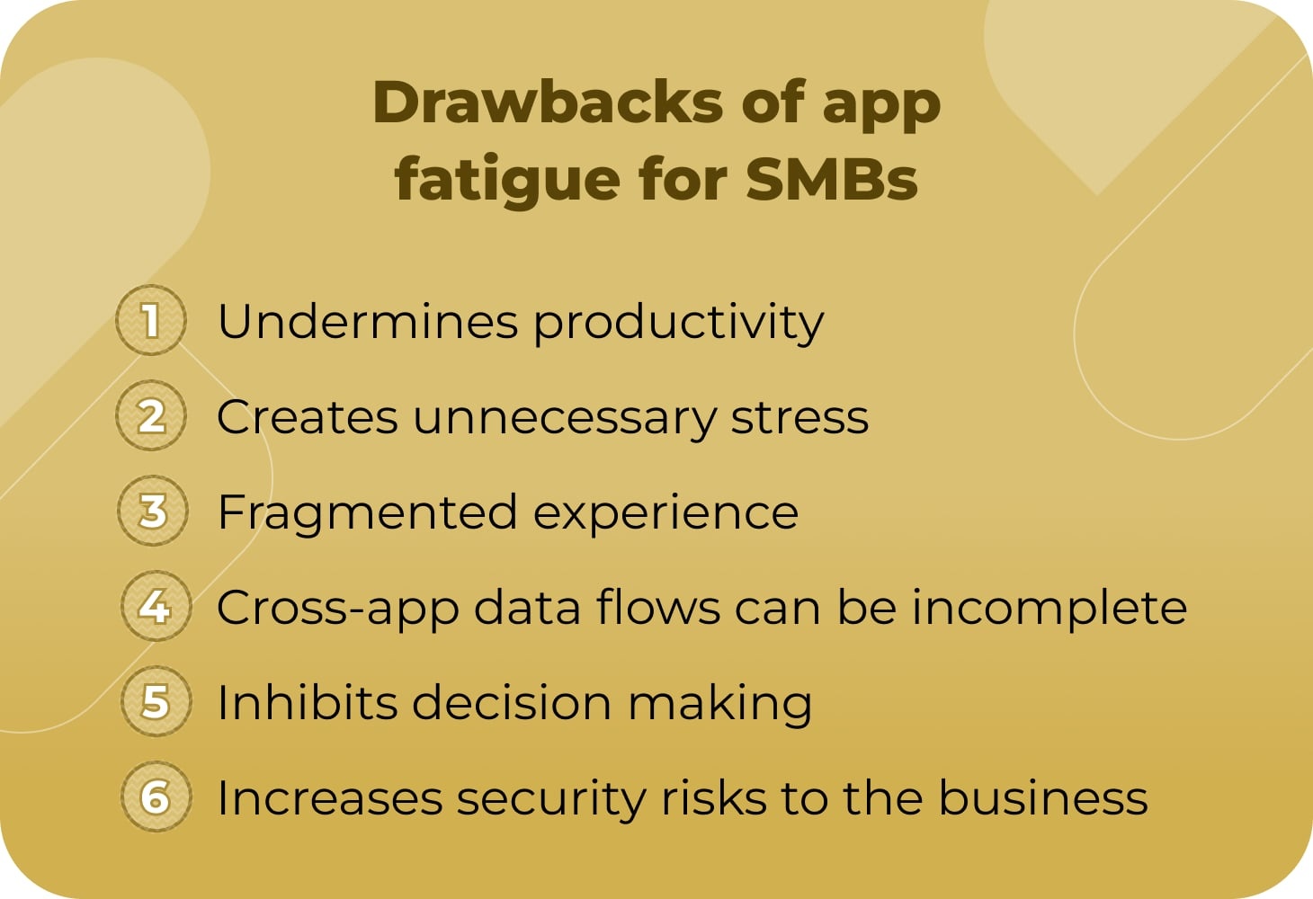 Drawbacks of app fatigue for SMBs